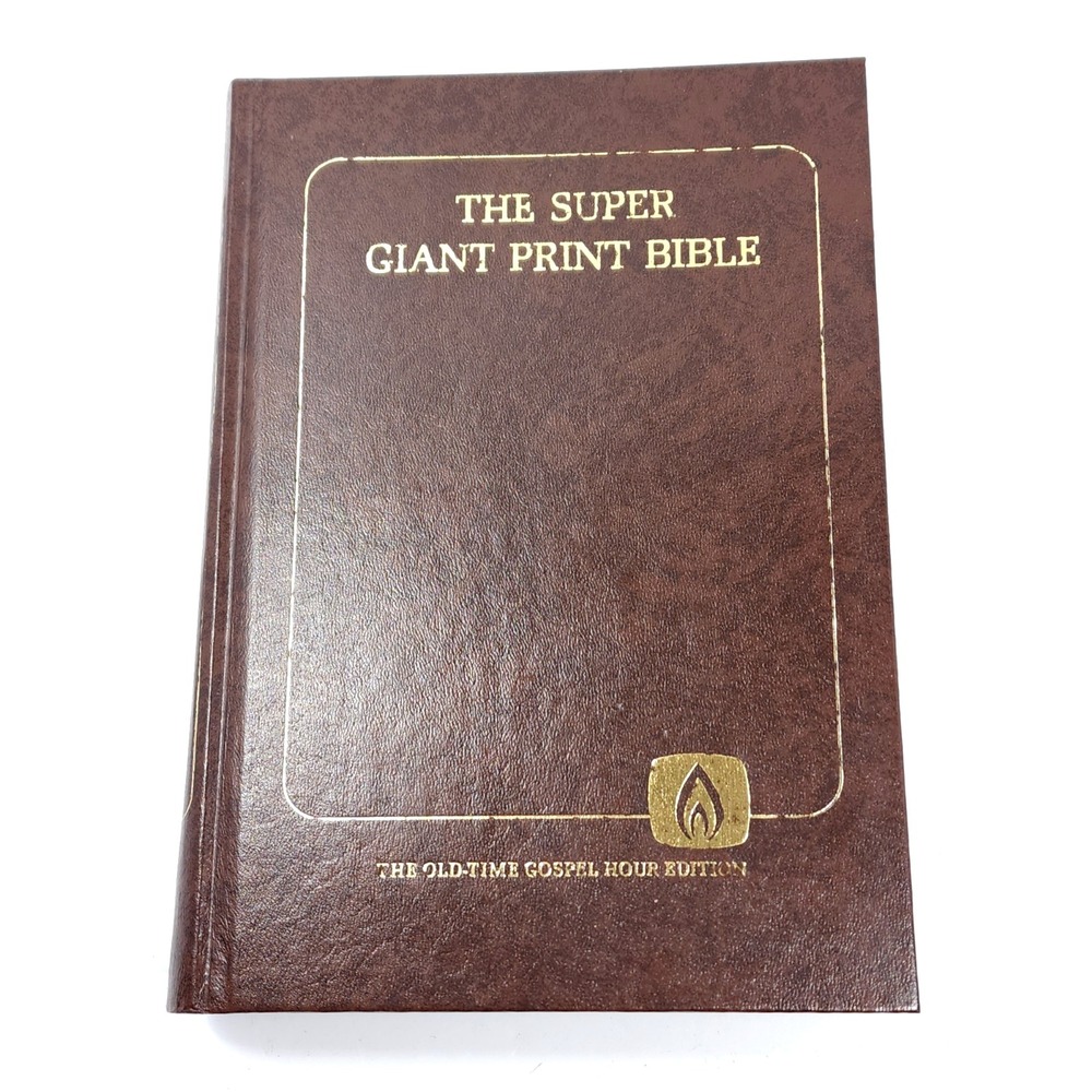 VTG SUPER GIANT PRINT BIBLE Psalms & Proverbs New Testament Old Time Gospel Hour